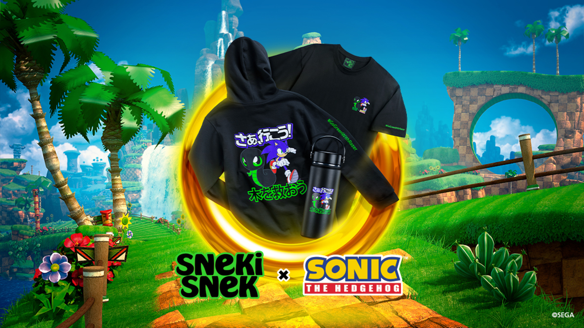 Sneki Snek e Sonic se unem em nova coleção em prol do planeta!