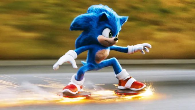 Imagem exclusiva do Sonic apresentada na CinemaCon
