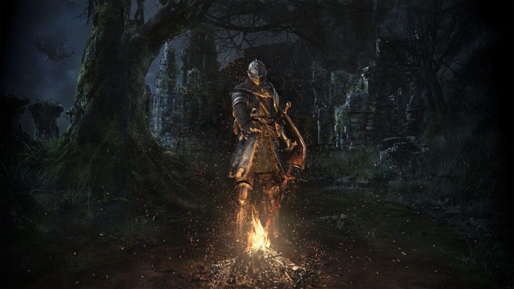 Wallpaper famoso do jogo Dark Souls