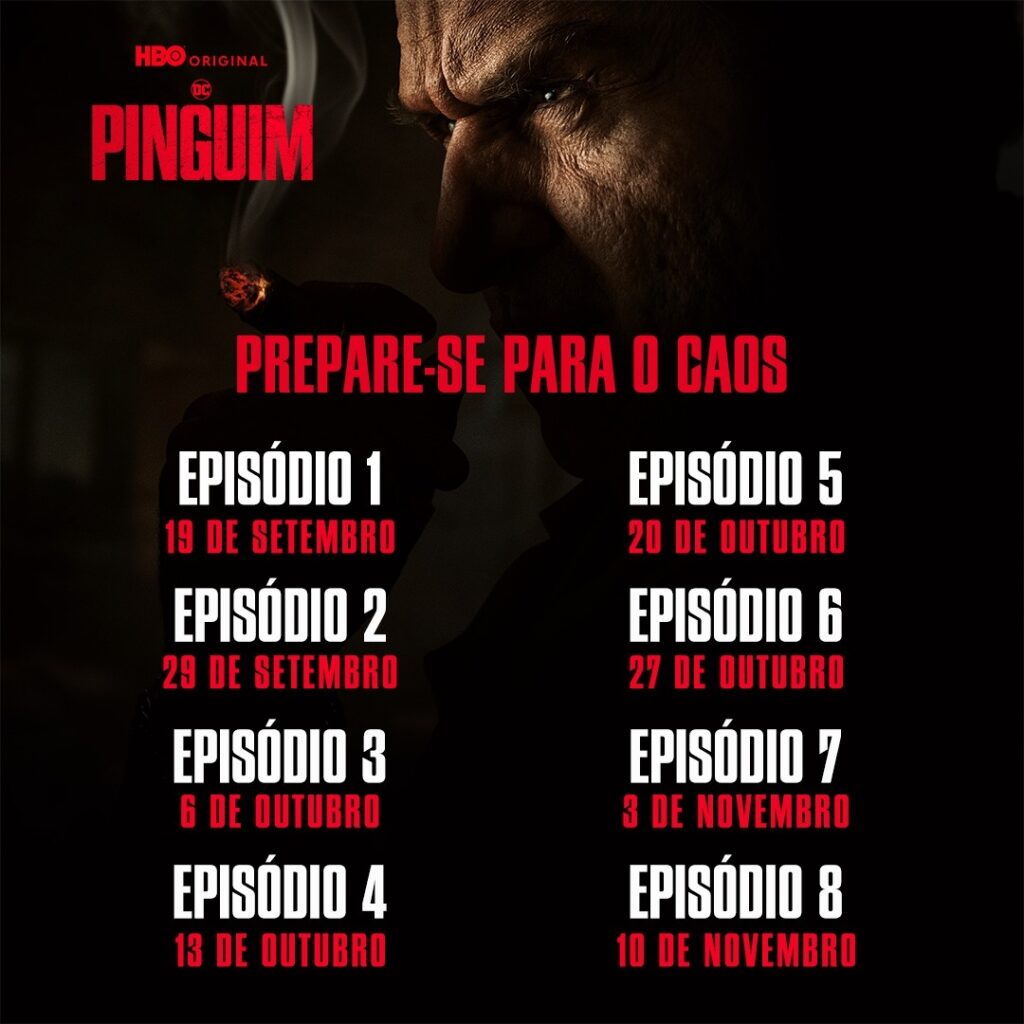 Pinguim data dos episódios