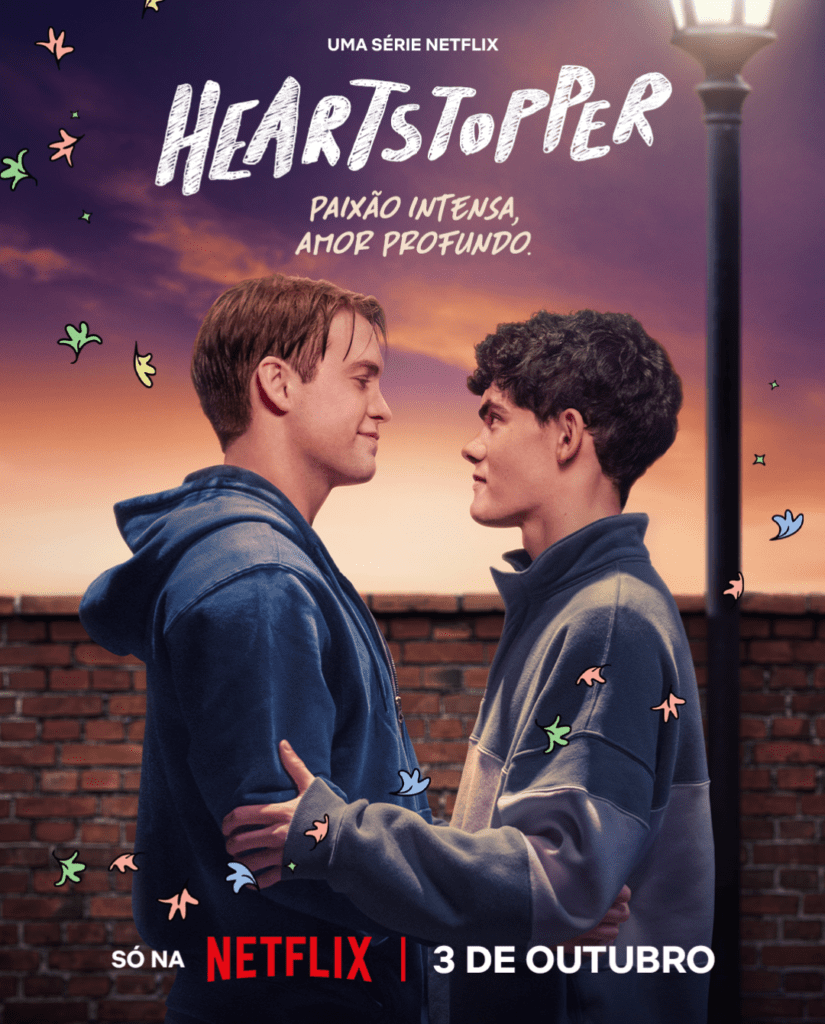 Kit Connor e Joe Locke vivem Nick e Charlie em pôster da terceira temporada de Heartstopper