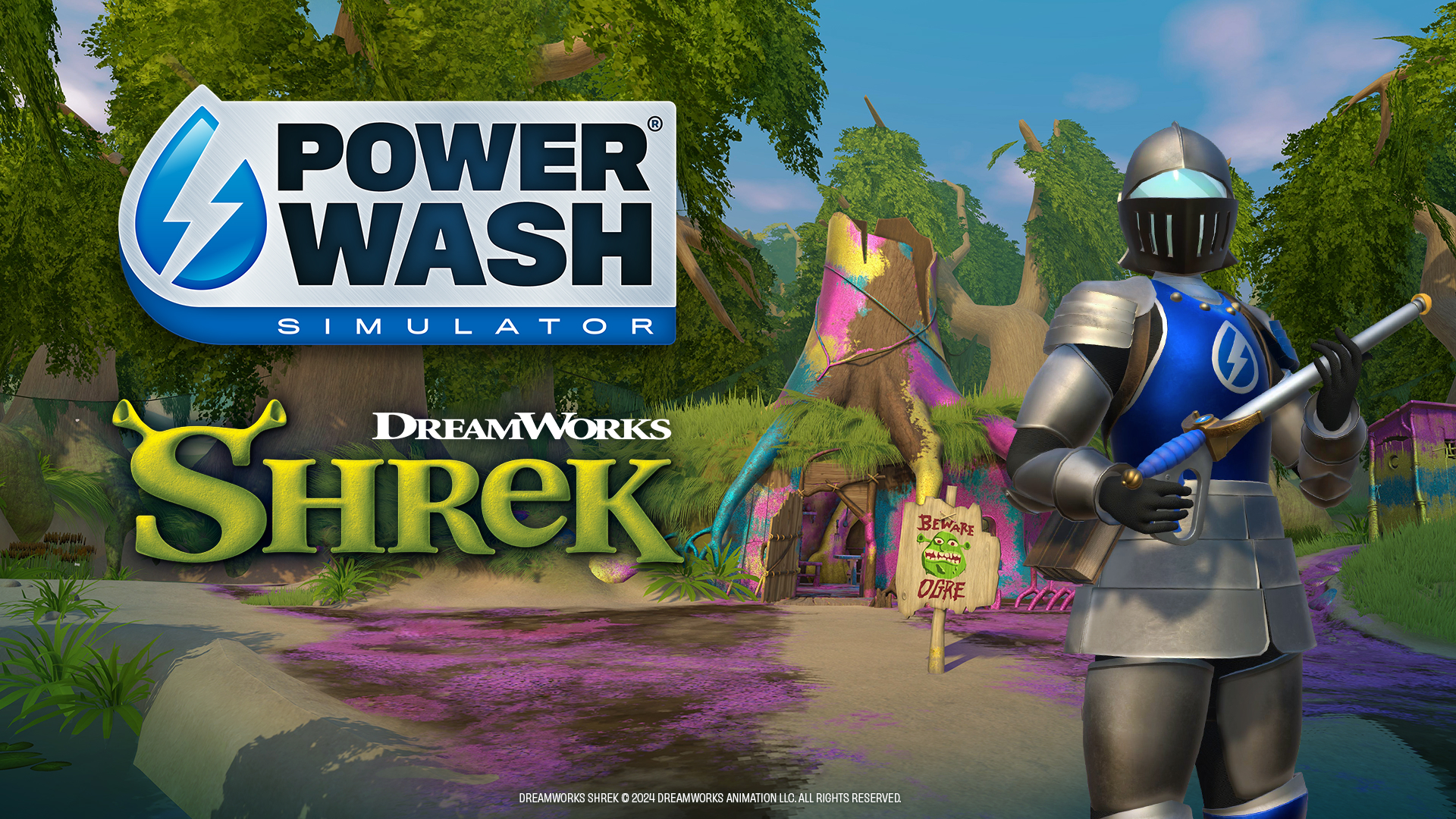 Shrek, da DreamWorks Animation, está chegando ao PowerWash Simulator