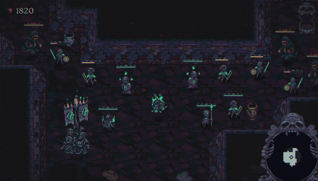 O estúdio escocês 8BitSkull está aqui para assombrar seus pesadelos com a revelação do Skull Horde, seu próximo jogo de dungeon crawler com combate automático.