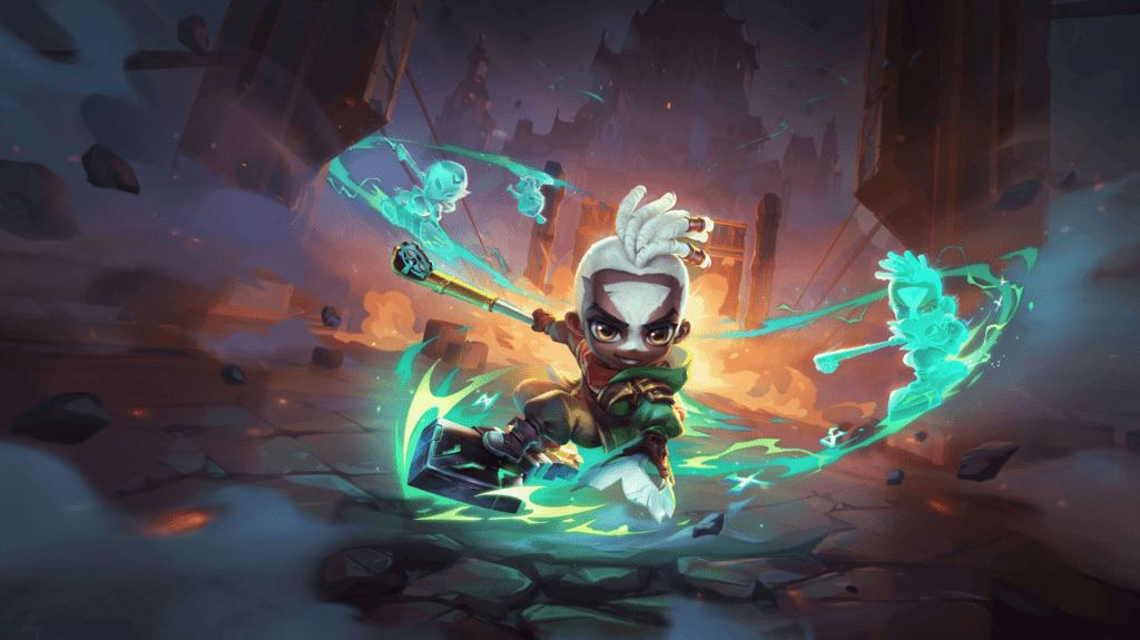 Chibi Firelight Ekko, de Teamfight Tactics (Foto: Divulgação/Riot Games)