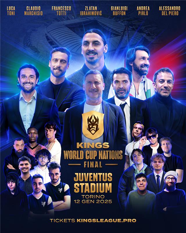 Allianz Stadium, casa da Juventus, será sede da final da Kings World Cup Nations