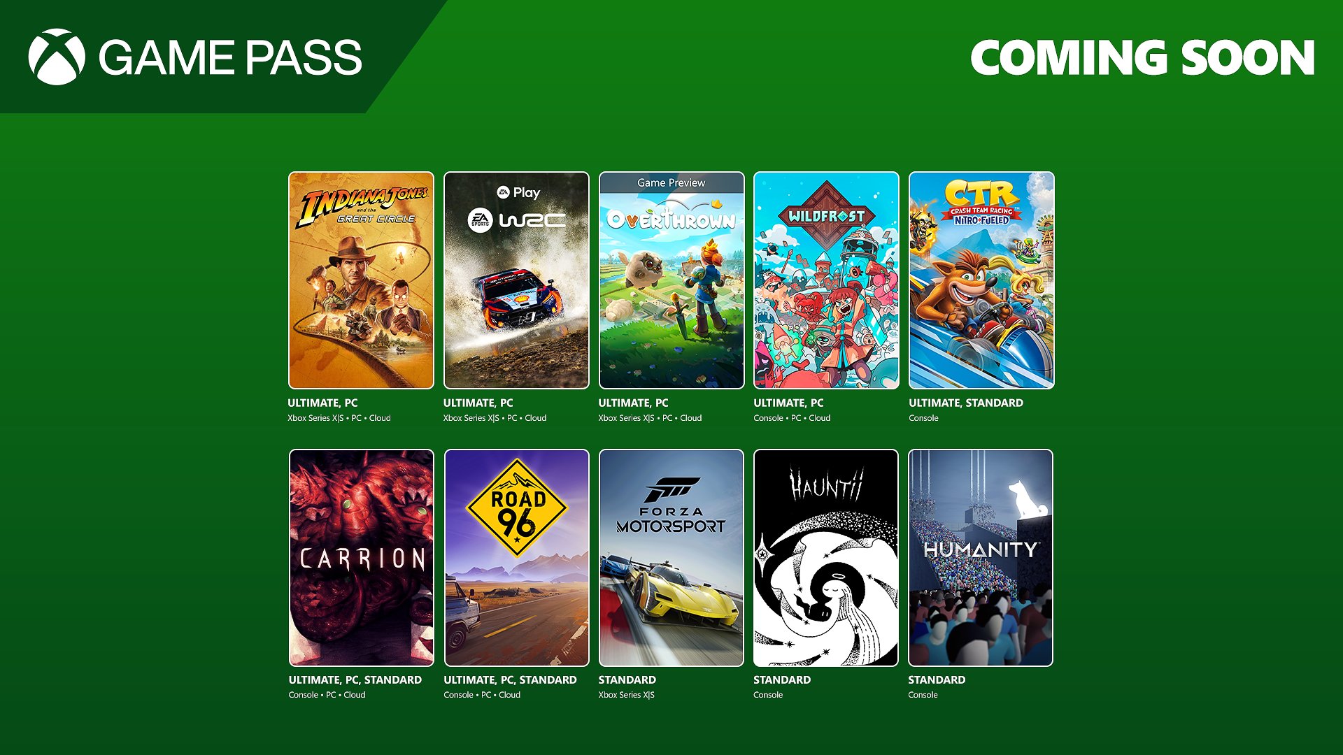 Xbox revela os jogos que chegarão ao Game Pass em dezembro