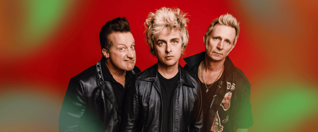 Da esquerda para a direita: Tré Cool, Billie Joe e Mike Dirnt (Foto: Divulgação/The Town)