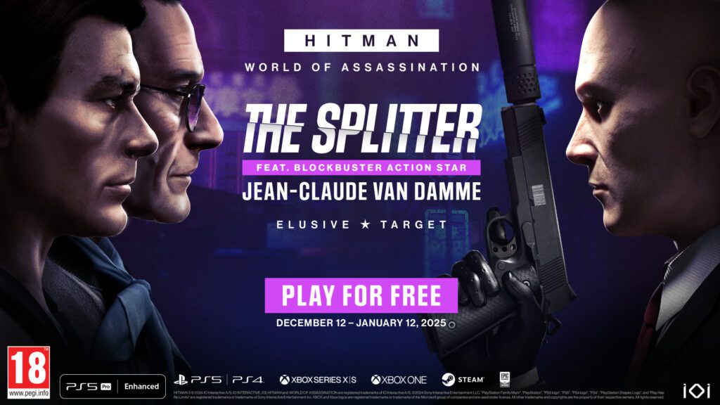 Jean-Claude Van Damme chega em HITMAN World of Assassination como The Splitter