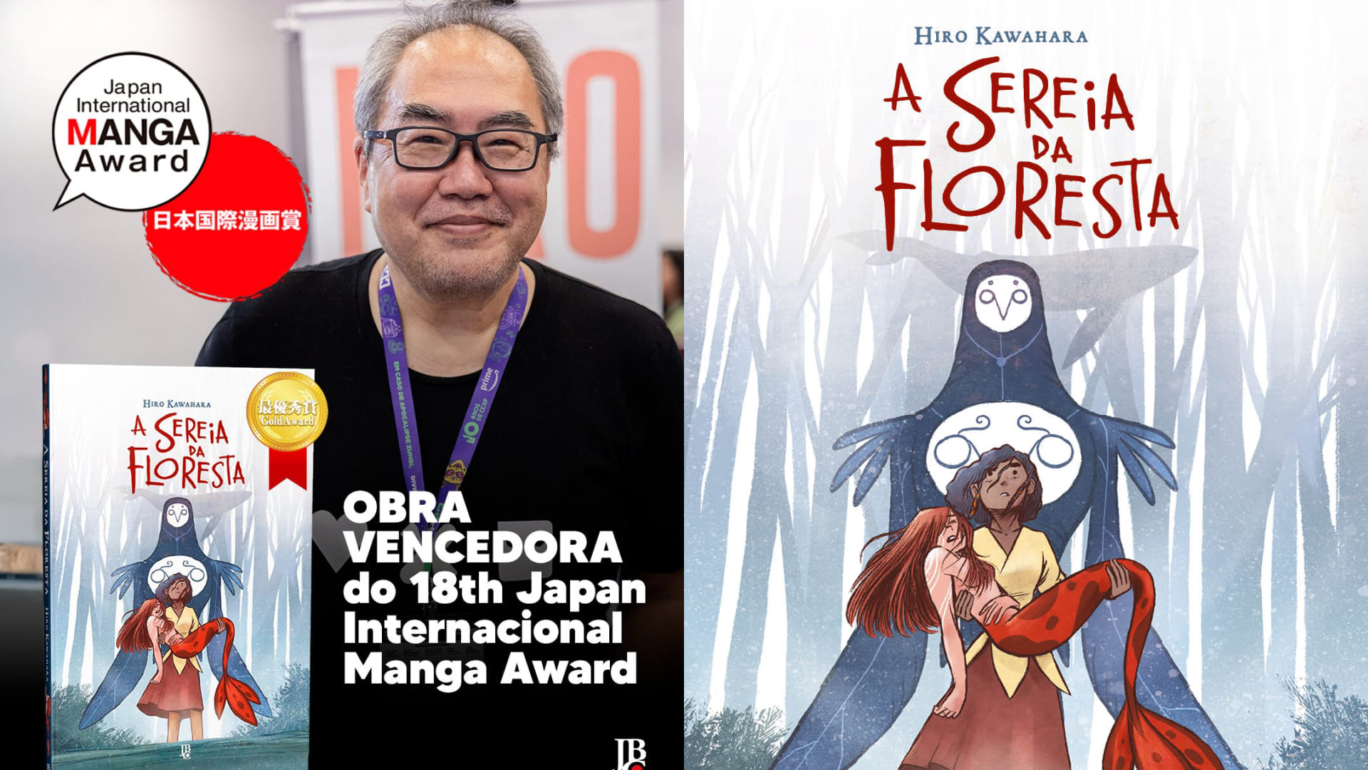 Hiro Kawahara, quadrinista brasileiro, vence o International Manga Award