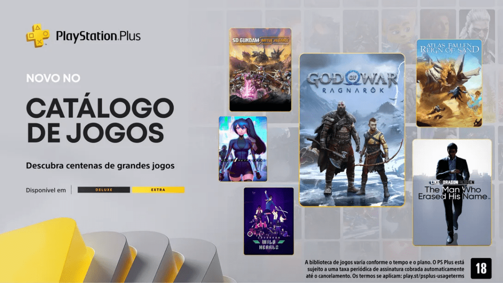 PlayStation Plus Extra e Deluxe: 11 jogos para o catálogo do serviço