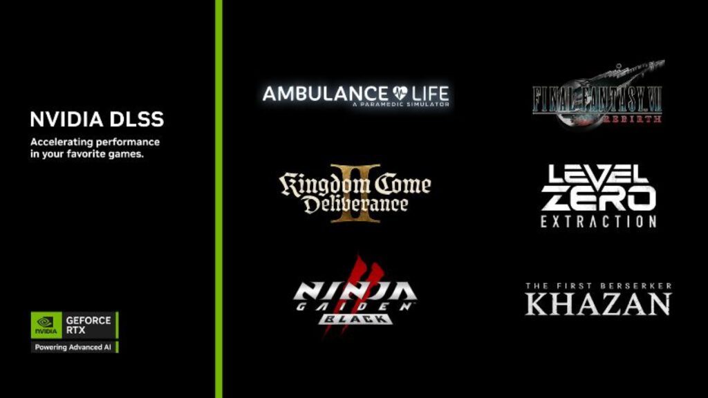 NVIDIA anuncia a adição da tecnologia DLSS em FINAL FANTASY VII REBIRTH