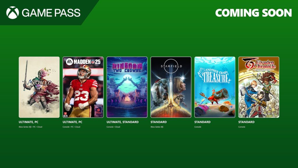 Novos jogos chegando ao Xbox Game Pass em fevereiro