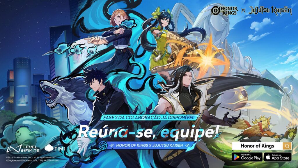 Jujutsu Kaisen retorna ao Honor of Kings em nova colaboração