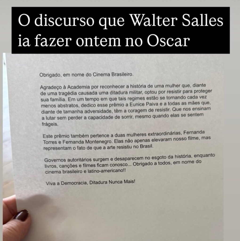 walter salles - discurso