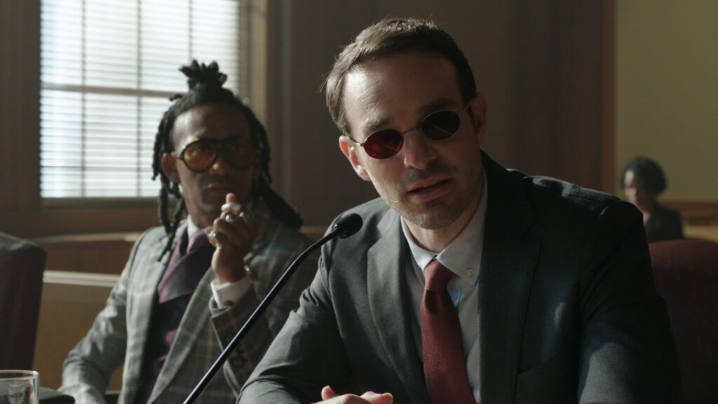 Matt Murdock em tribunal (Demolidor: Renascido)