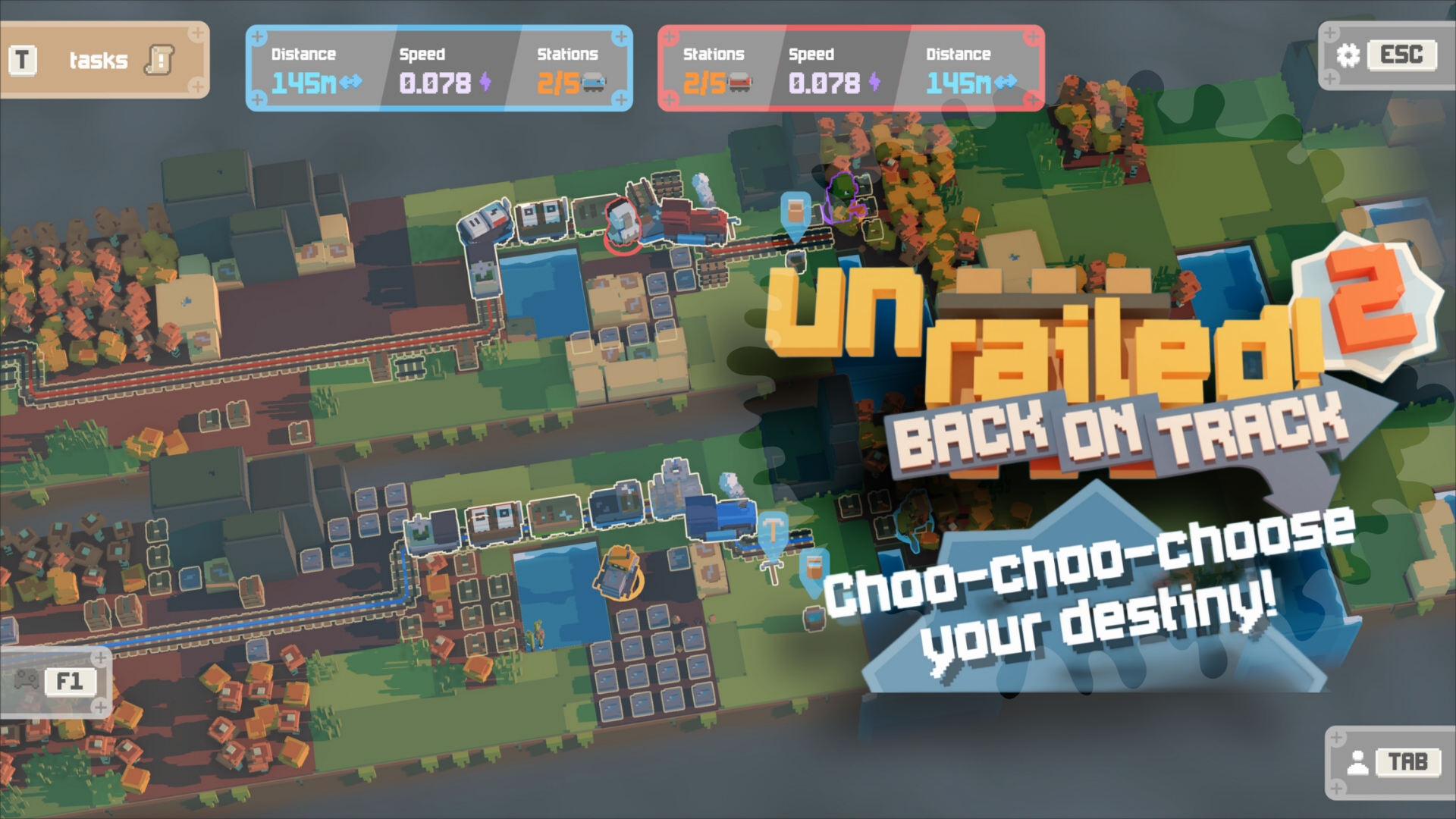 Unrailed 2: Back on Track, uma nova atualização com colaboração exclusiva dos tripulantes de Among Us