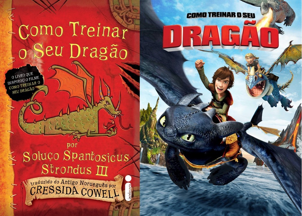 Capa do livro e Poster oficial do filme em animação.