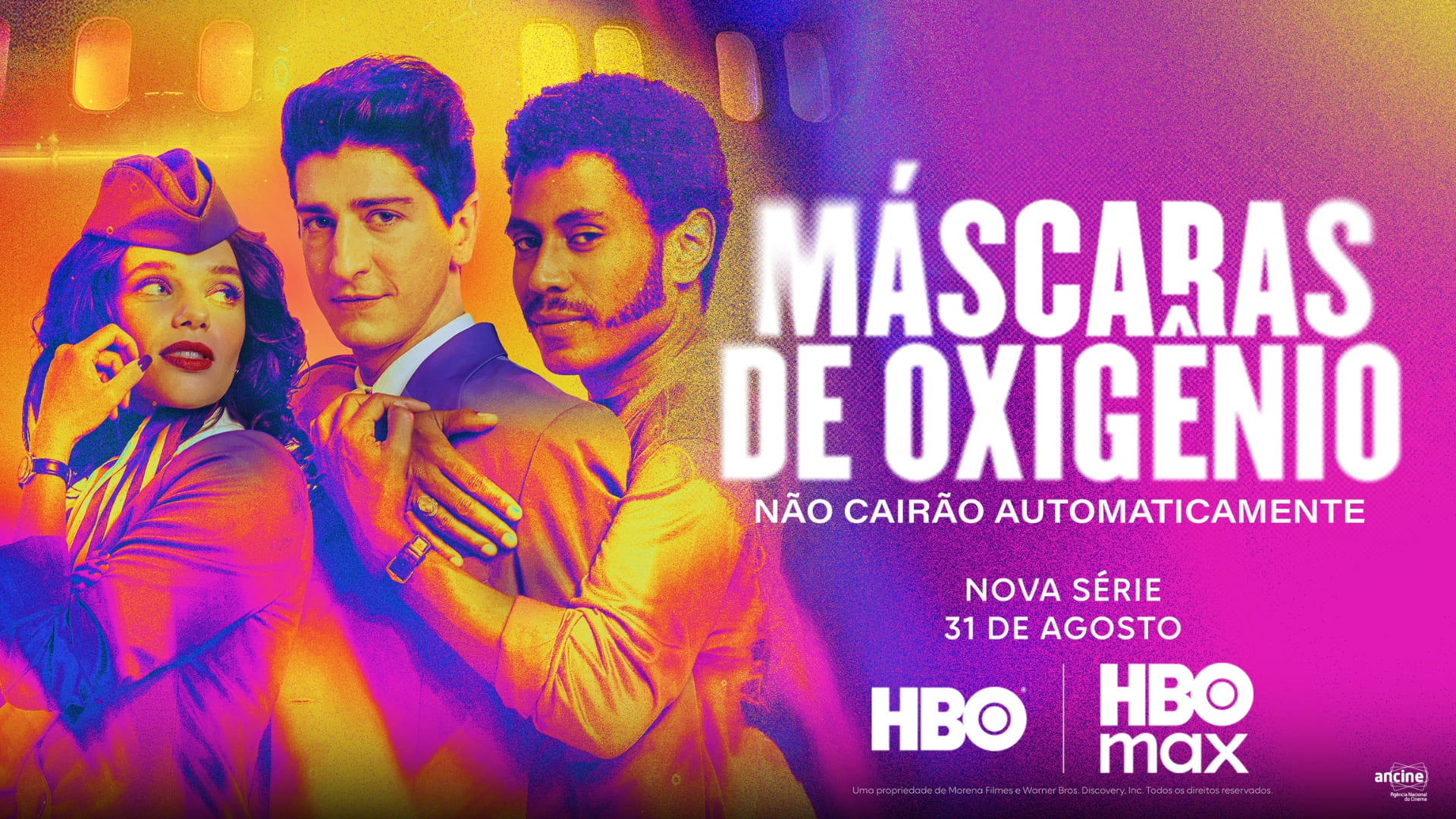 Máscaras de Oxigênio Não Cairão Automaticamente, estreia no dia 31 de agosto, na HBO Max, com cinco episódios