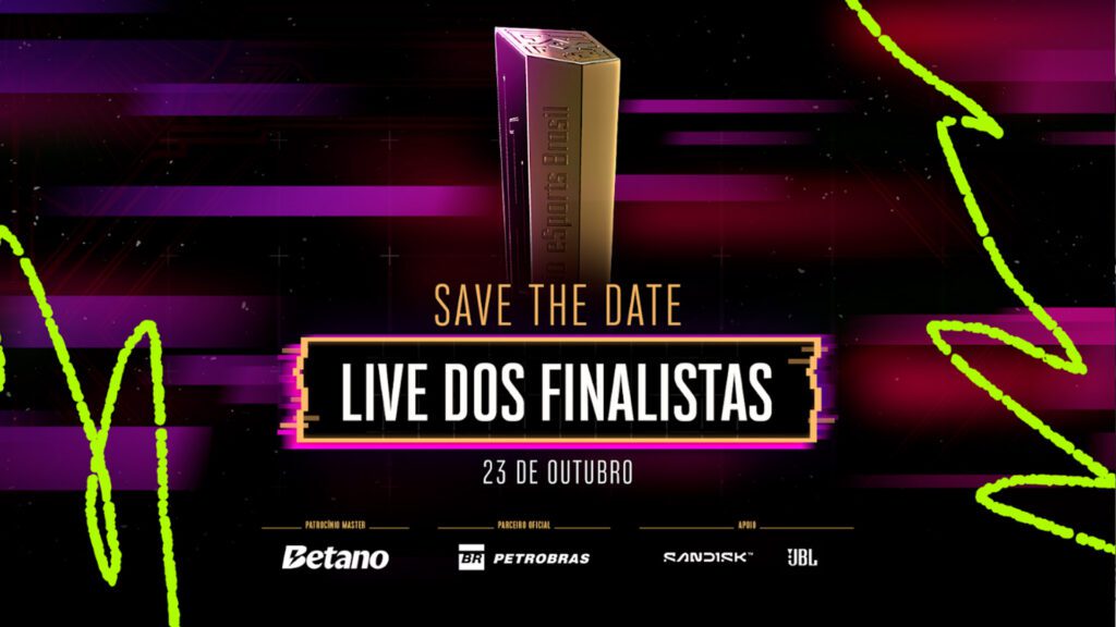 Prêmio eSports Brasil 2025 revela finalistas em live no dia 23 de outubro