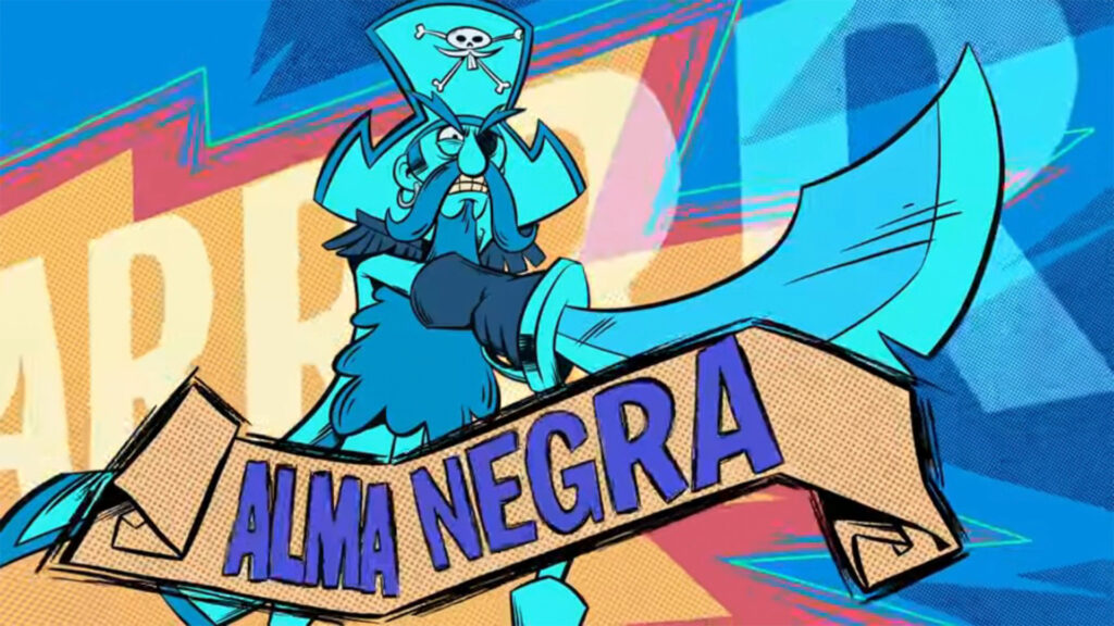 Imagem de Alma Negra, um dos personagens vilões de “Chapolin e os Colorados”.