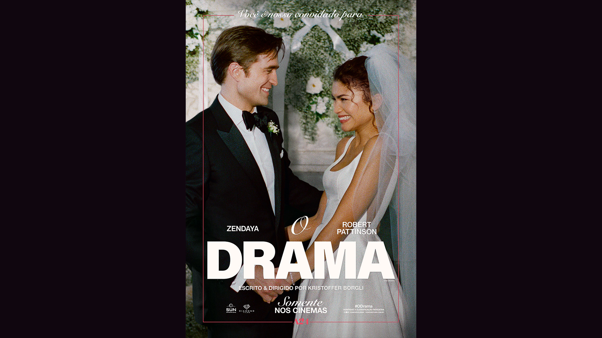 Cartaz do filme O Drama mostrando o casal junto