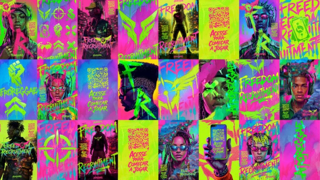 Arte do Freedom Recruitment, feita pela agência Artplan