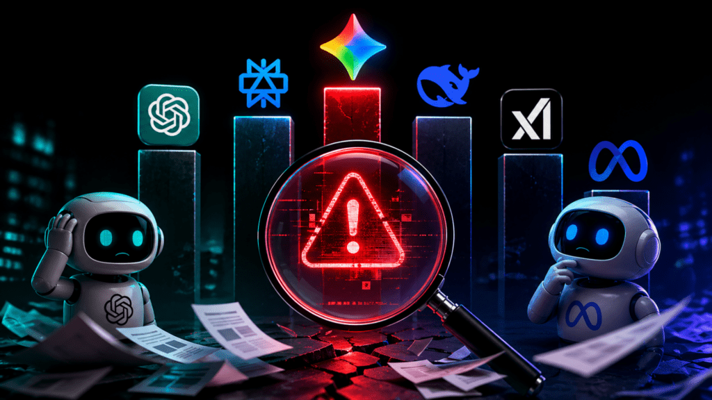 Google Gemini Lidera Taxa de Alucinação Revela Estudo