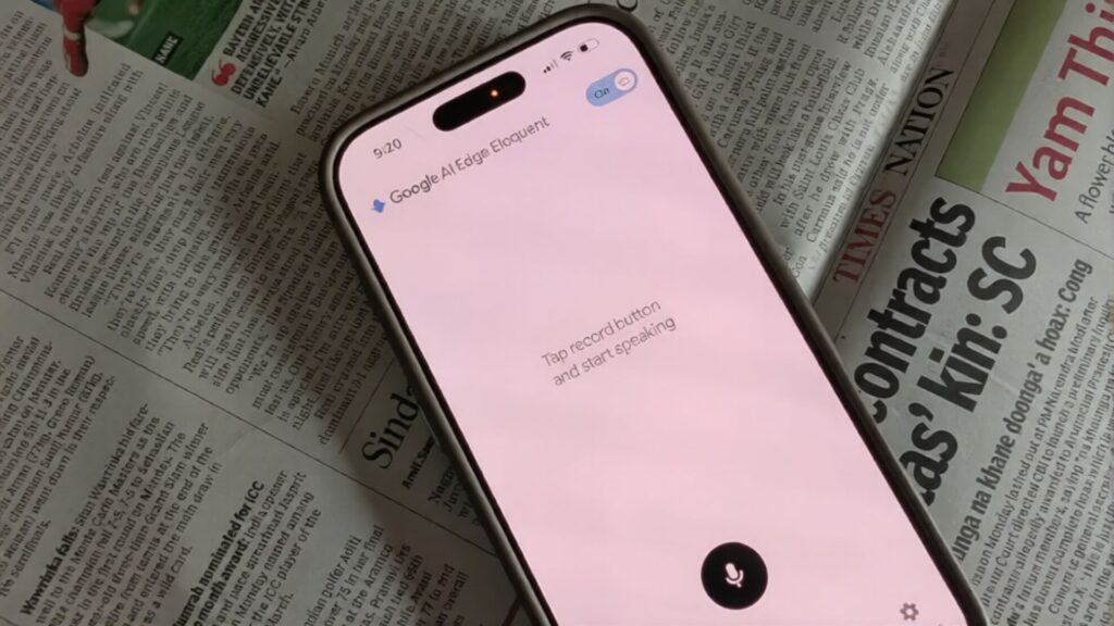 App de ditado Google