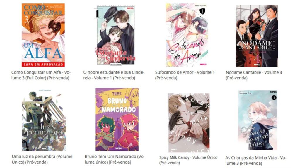 Confira os lançamentos de mangás e HQs da MPEG Editora para maio/26