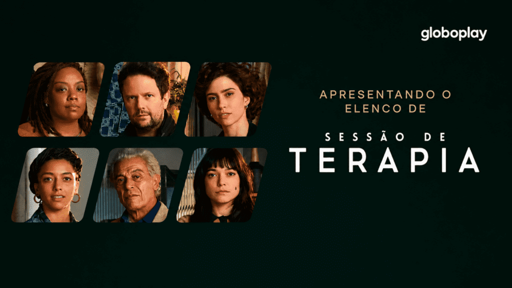 Pôster da 6ª temporada de Sessão de Terapia apresenta Selton Mello e elenco da nova fase da série do Globoplay.