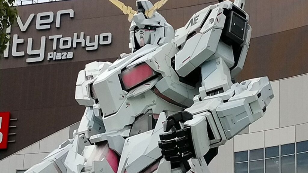 Estátua gigante do Gundam em Tóquio será removida