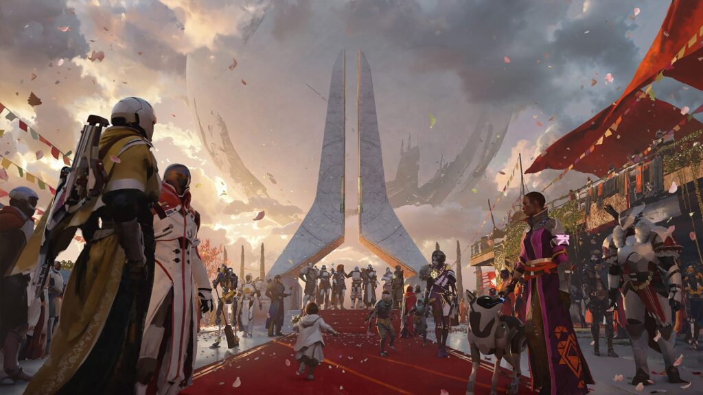 Imagem mostra cena de Destiny 2, da Bungie.