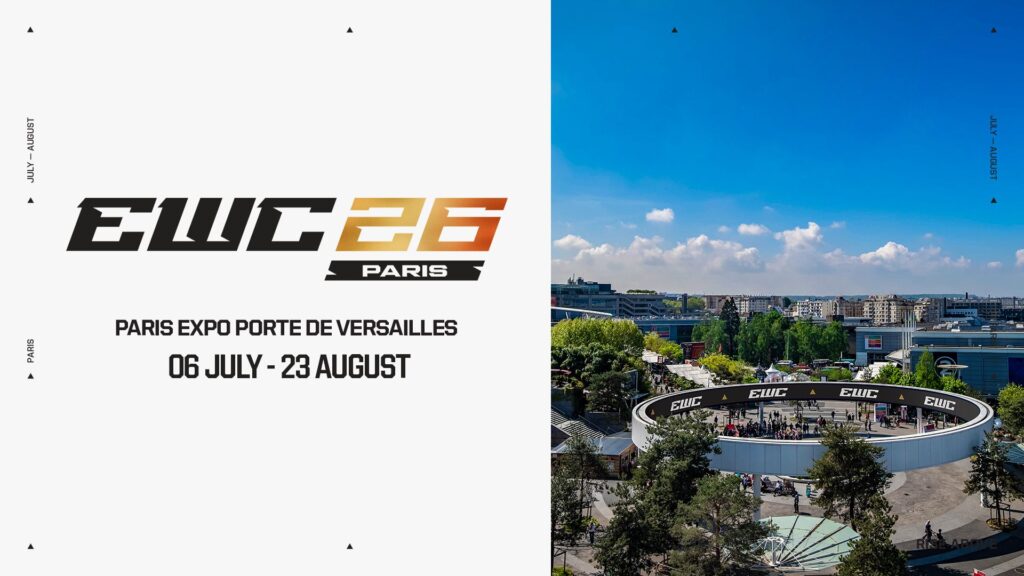 EWC 2026: Paris Expo Porte de Versailles receberá Copa do Mundo dos Esports