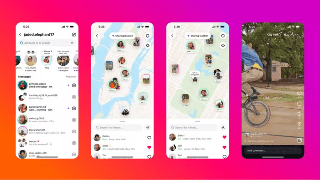 Mapa do Instagram