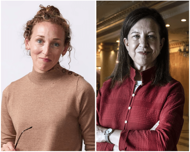 Fotos de Virginia Evans e Lyse Doucet . 