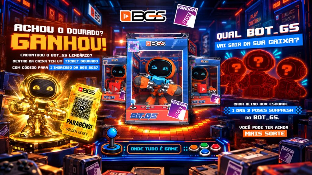 Bot_GS será brinde em Blind Box colecionável na BGS26