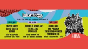 Lollapalooza Brasil 2027 anuncia line-up por dia e libera Lolla Day